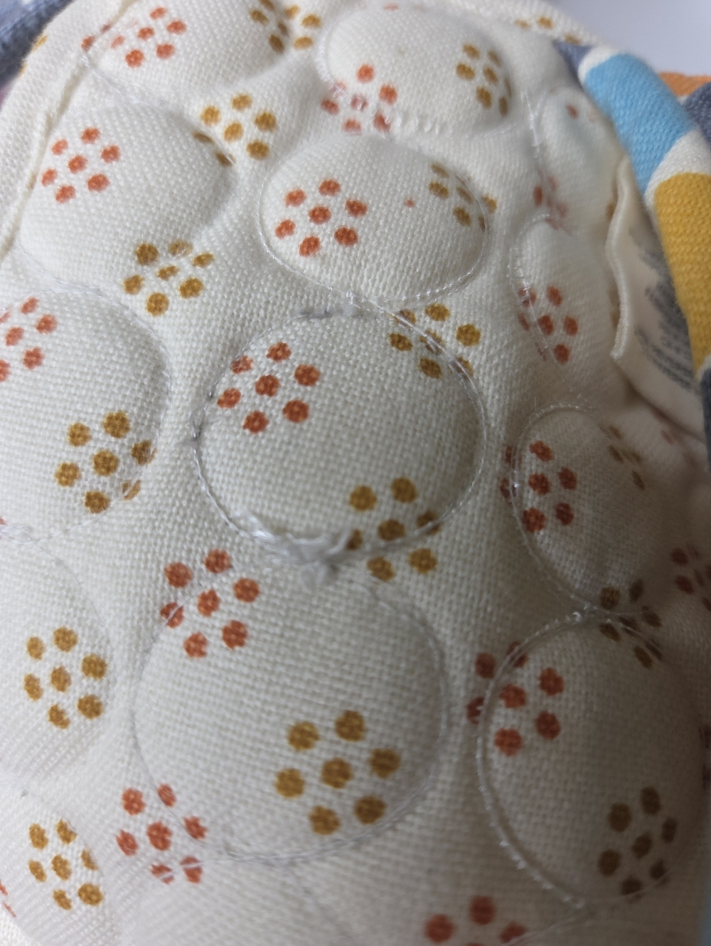 Anthropologie Bohemian Floral Quilted Cotton Potholder And Mitt Set NWOT - Picture 7 of 7